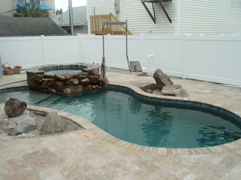 Swimming pool project by Curtis Pools