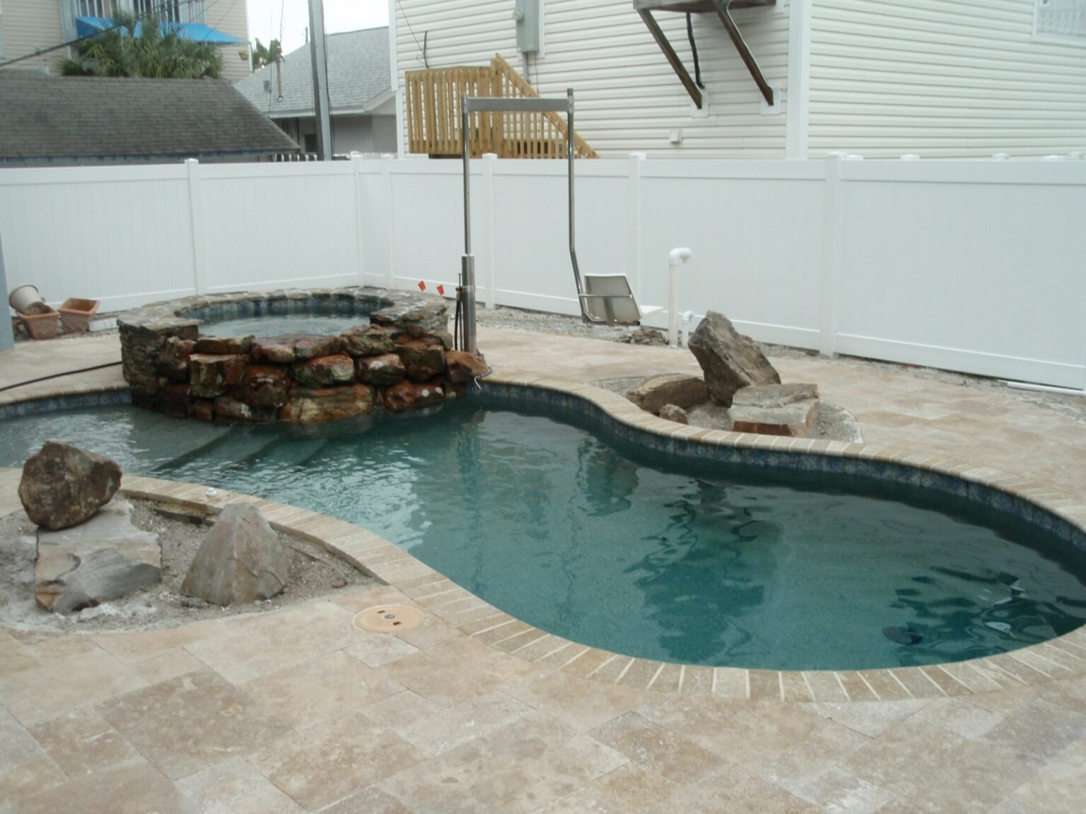 Swimming pool project by Curtis Pools