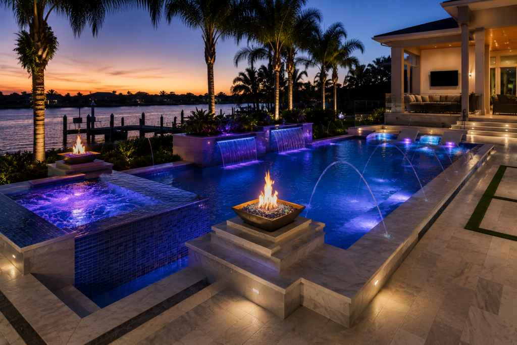 Swimming pool project by Curtis Pools
