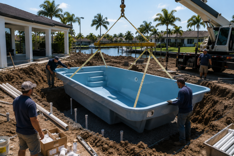 Swimming pool project by Curtis Pools