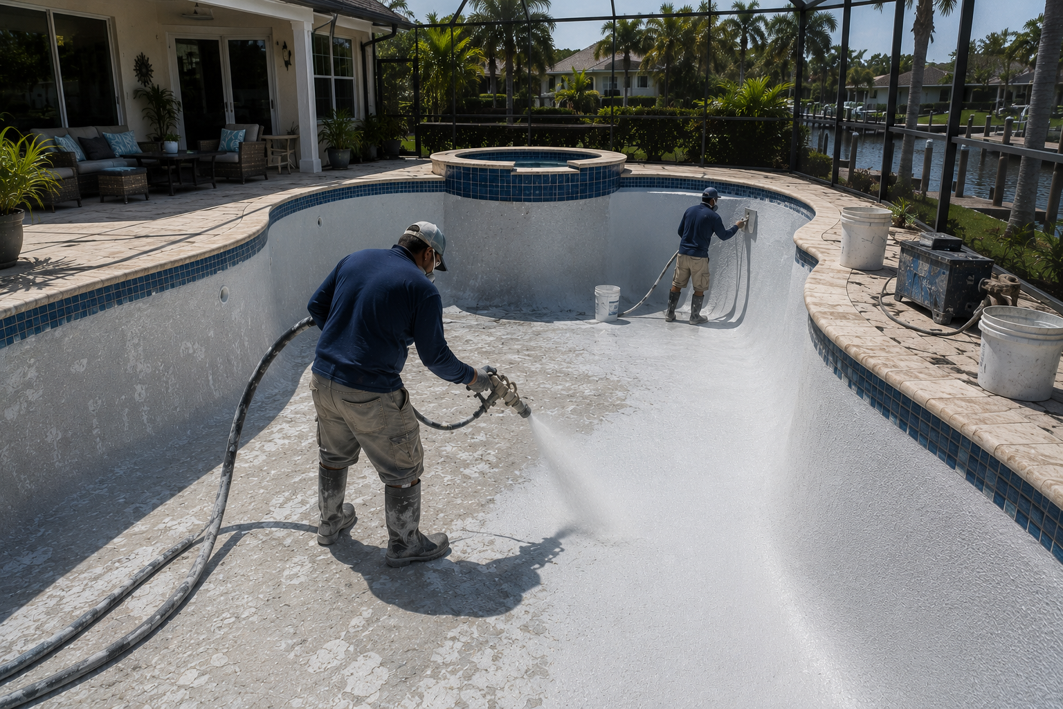 Swimming pool project by Curtis Pools