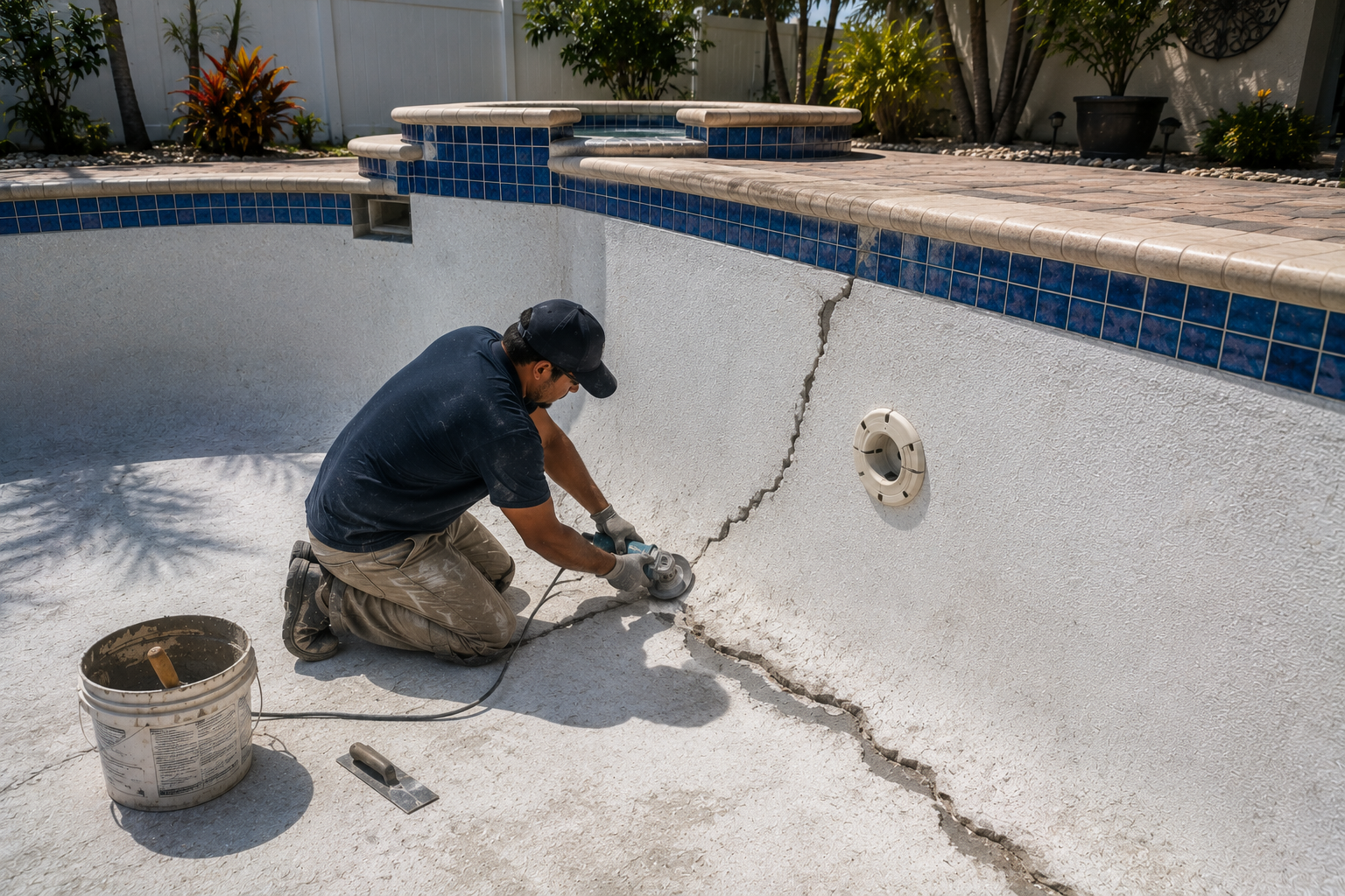 Swimming pool project by Curtis Pools