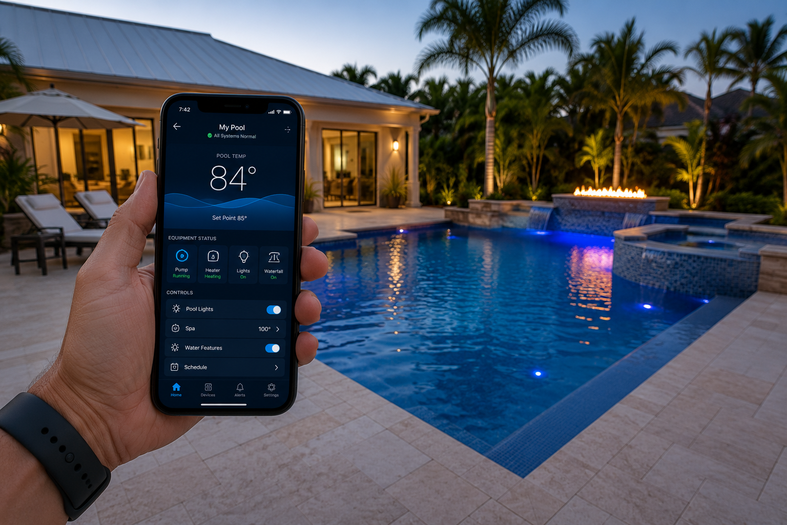 Swimming pool project by Curtis Pools