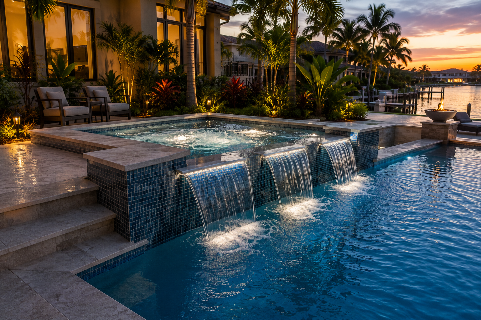 Swimming pool project by Curtis Pools