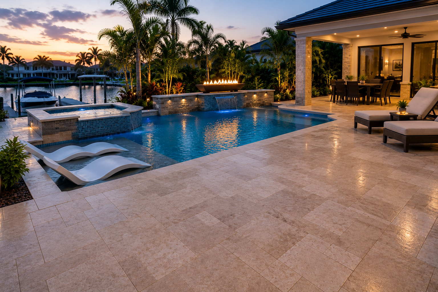 Swimming pool project by Curtis Pools
