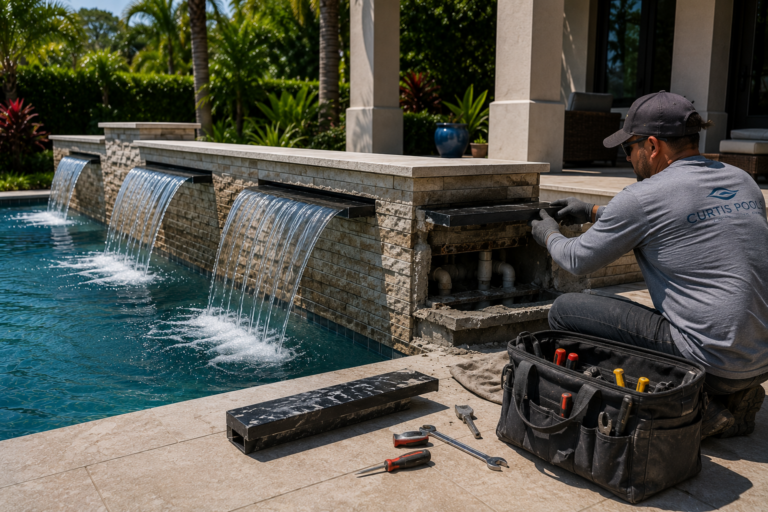 Swimming pool project by Curtis Pools