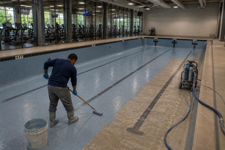 Swimming pool project by Curtis Pools