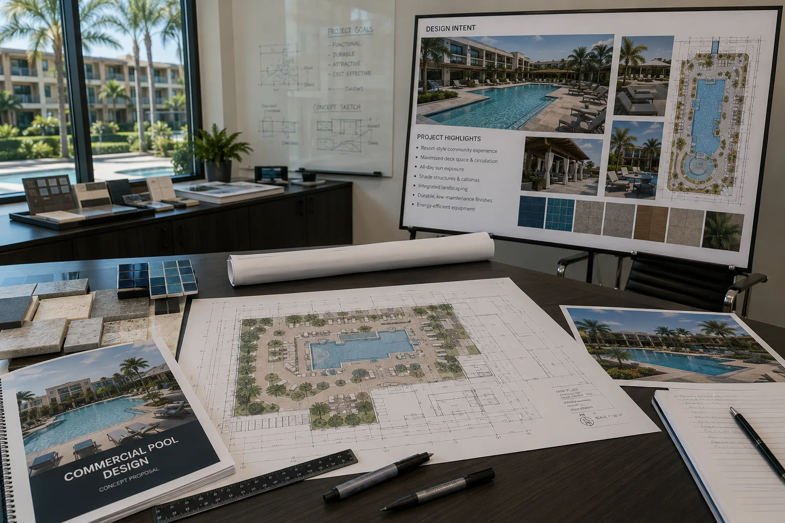 Swimming pool project by Curtis Pools
