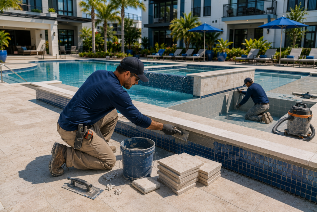 Swimming pool project by Curtis Pools