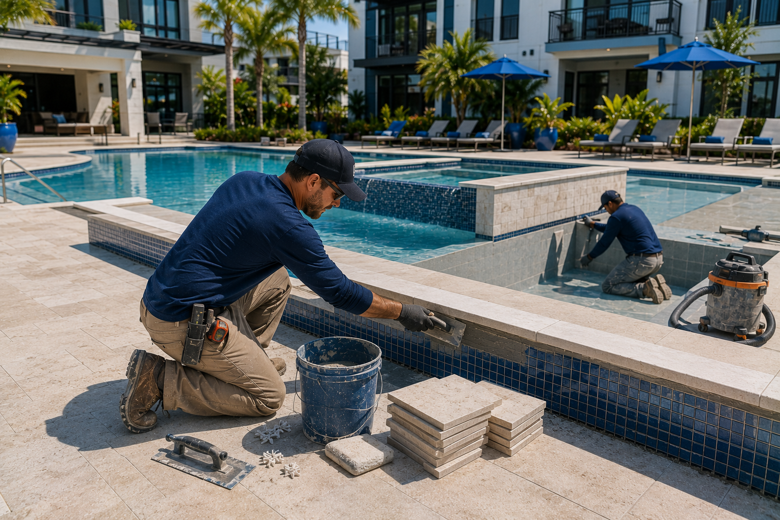 Swimming pool project by Curtis Pools