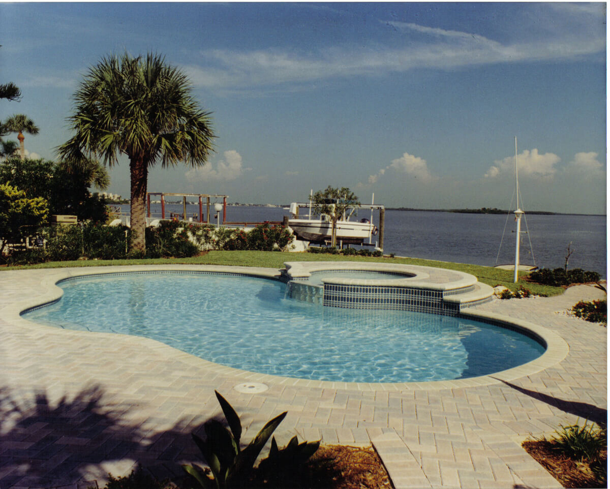Swimming pool project by Curtis Pools