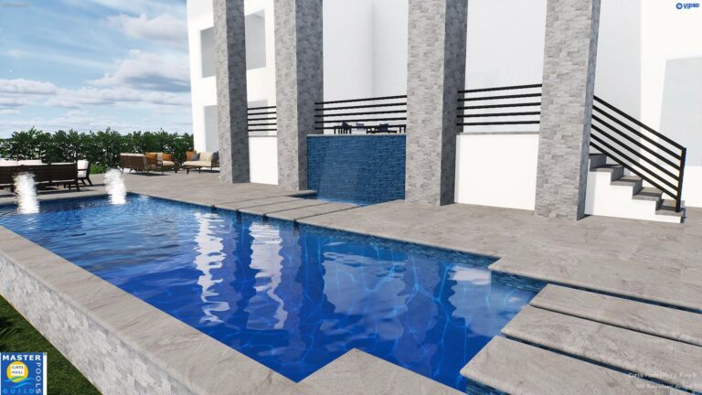 Swimming pool project by Curtis Pools