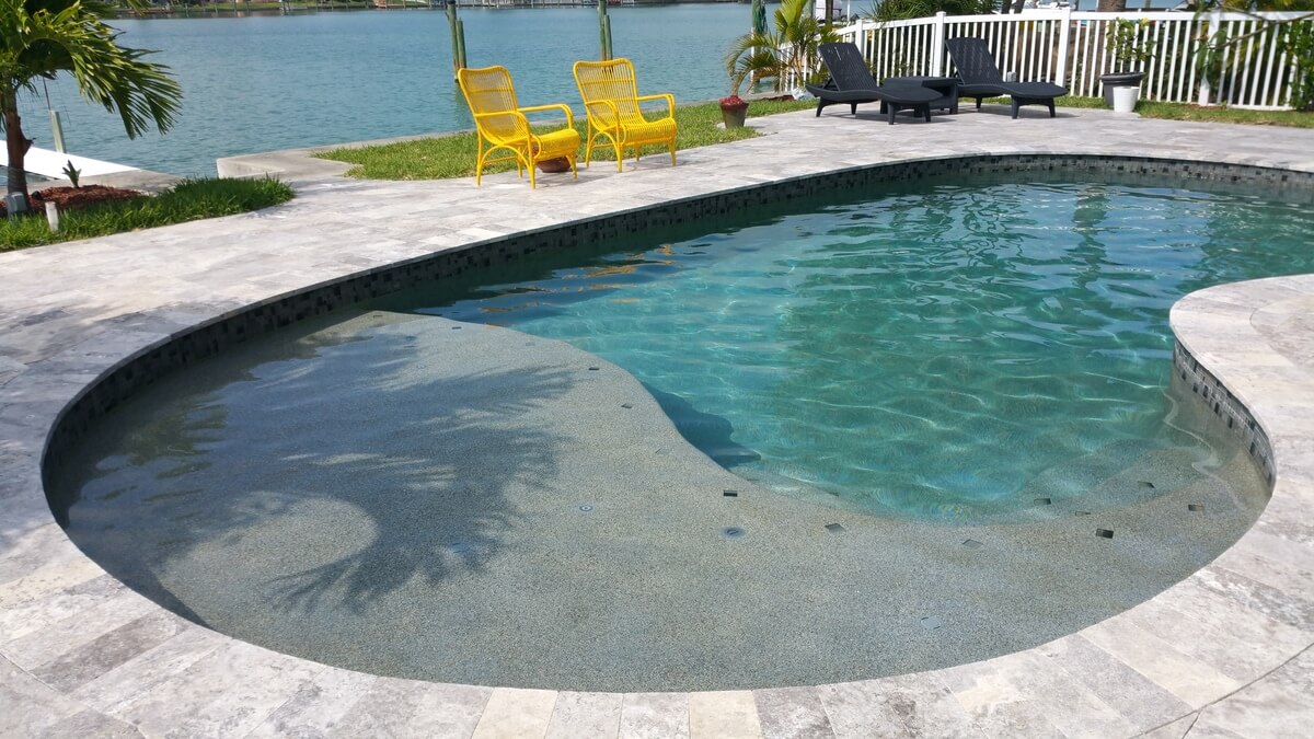 Swimming pool project by Curtis Pools