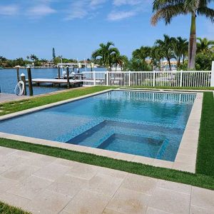 Belleair Beach dock-side swimming pool, square
